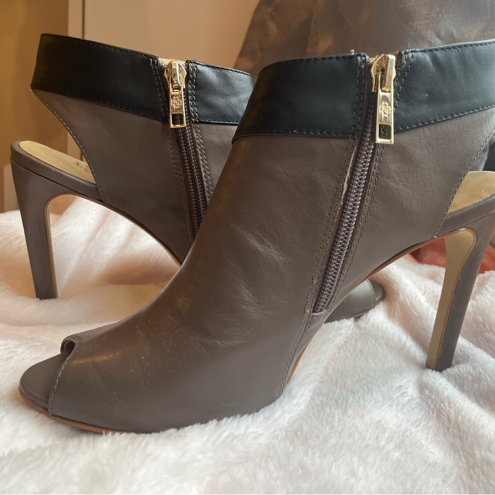 Open toe,  leather bootie Ann Taylor shoes